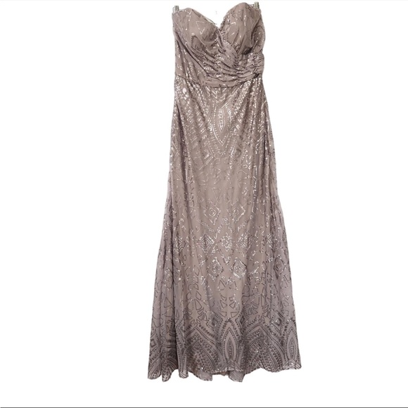 Morilee Madeline Gardner Sequin Prom Bridesmaid Gown - Picture 1 of 9